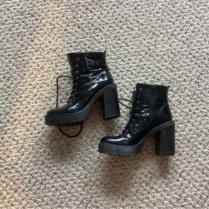 Combat boot heels